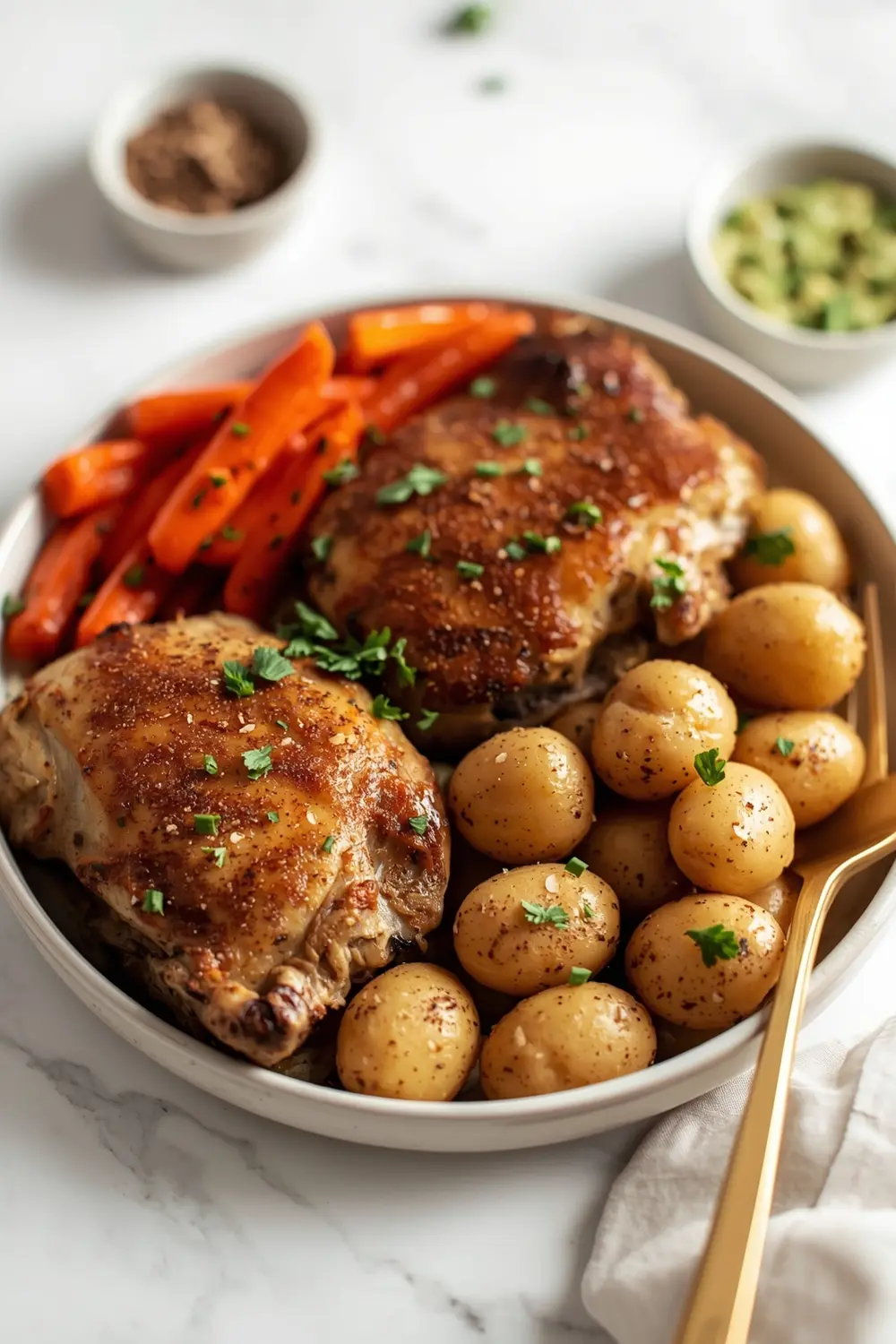 cozy sheet pan chicken summer