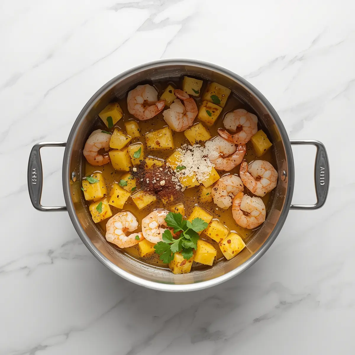 Cooking instructions for cozy shrimp pineapple skewers summer