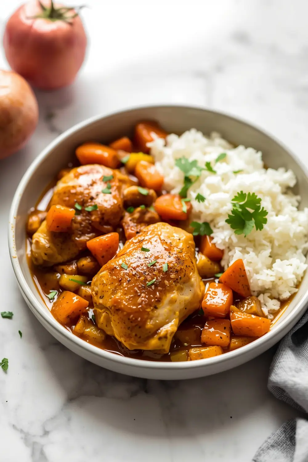 cozy slow cooker chicken curry summer