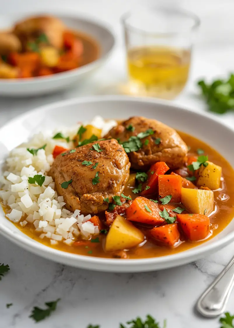 cozy slow cooker chicken curry summer ready to serve
