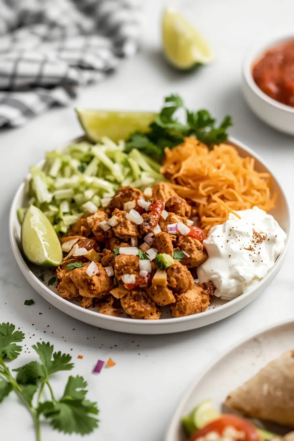 cozy slow cooker chicken tacos summer