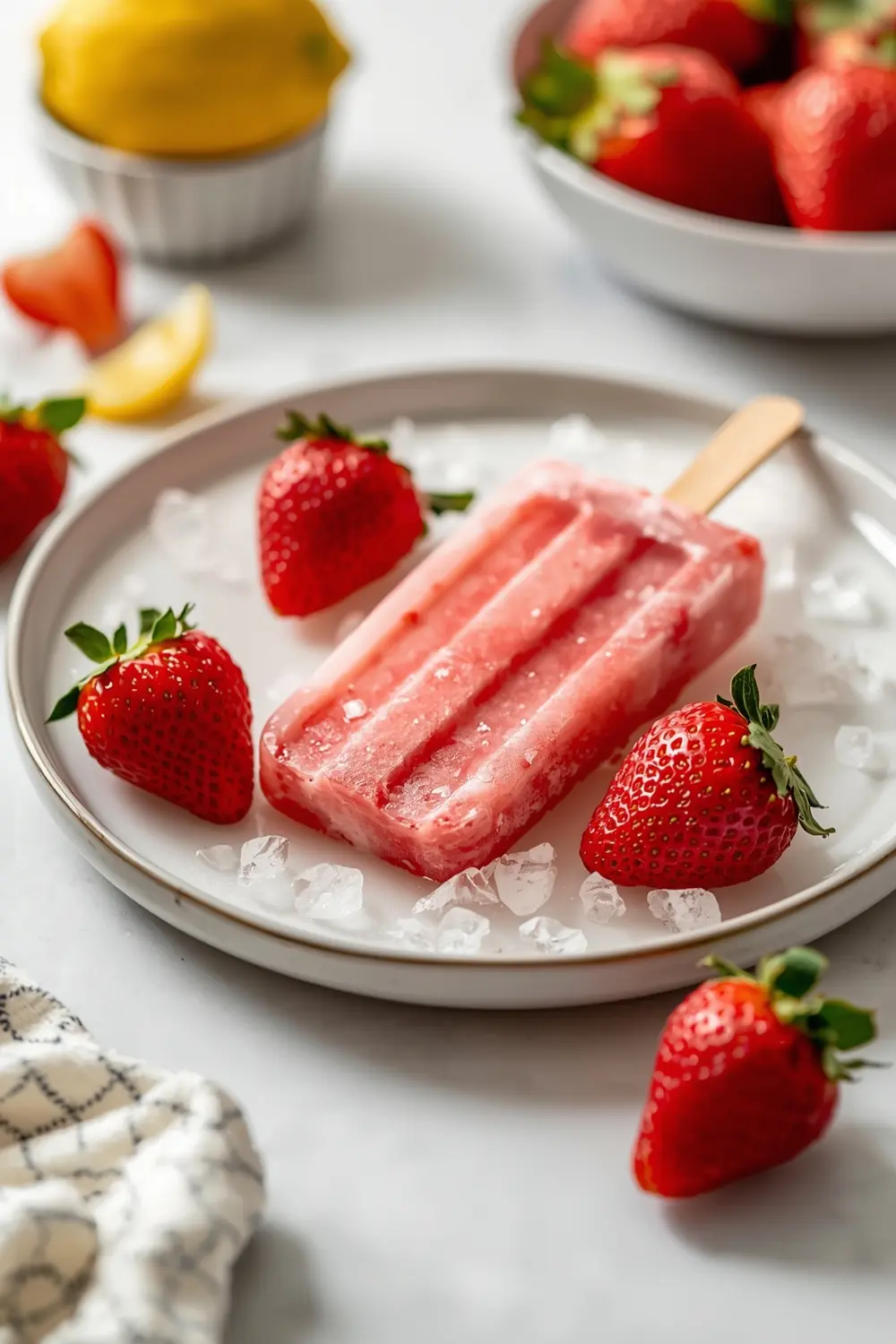 cozy strawberry popsicles homemade