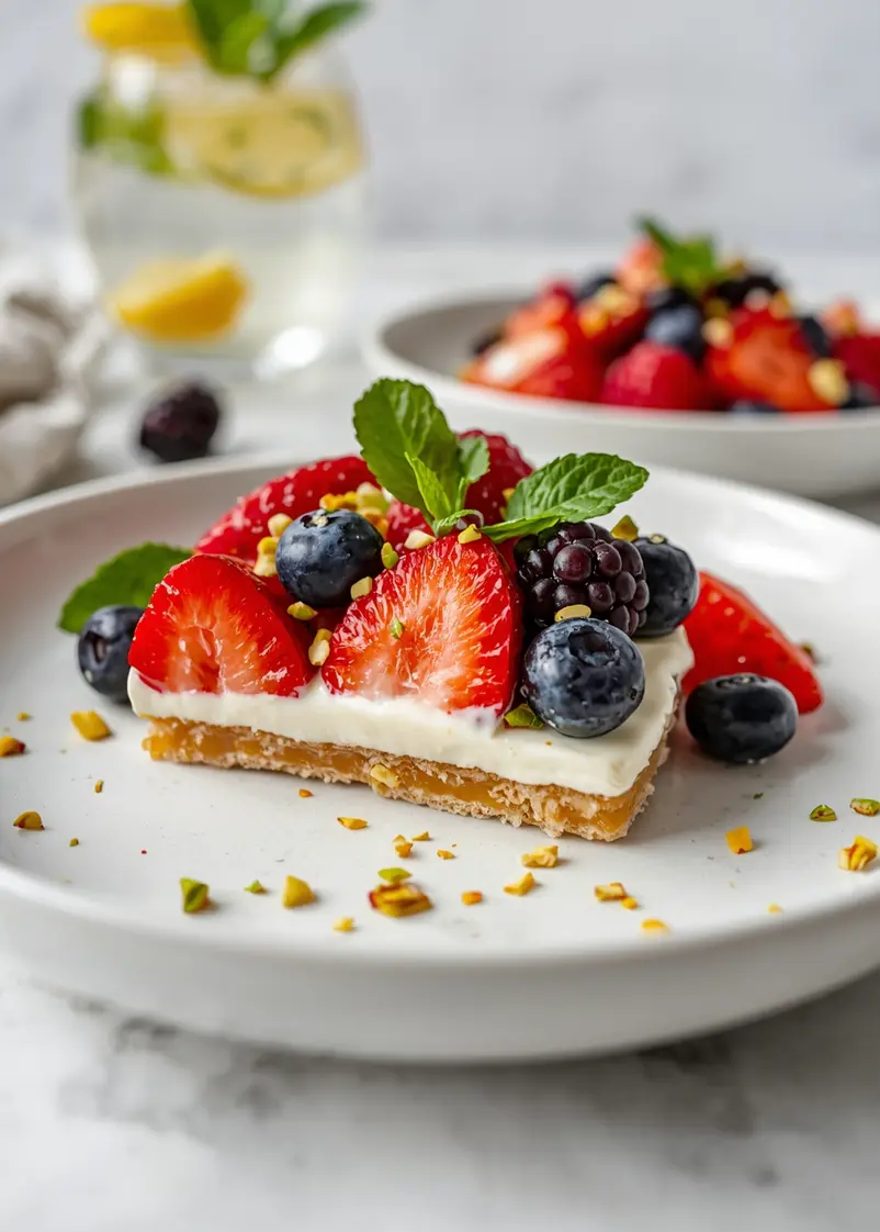 cozy summer berry fruit salad ready to serve
