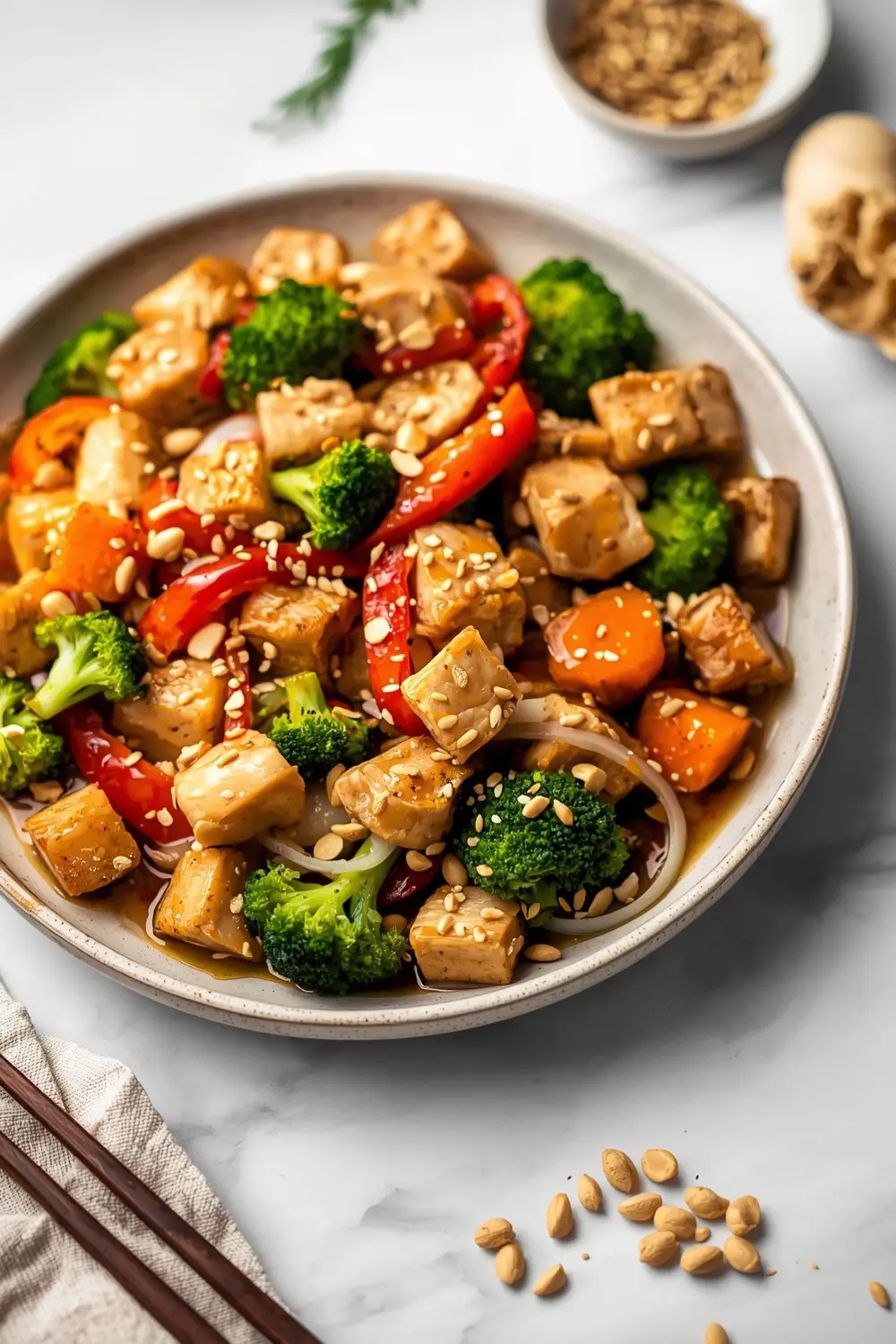 cozy summer chicken stir fry