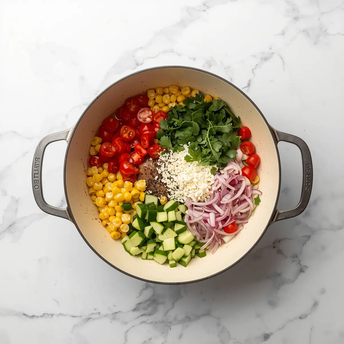 Cooking instructions for cozy summer corn salad