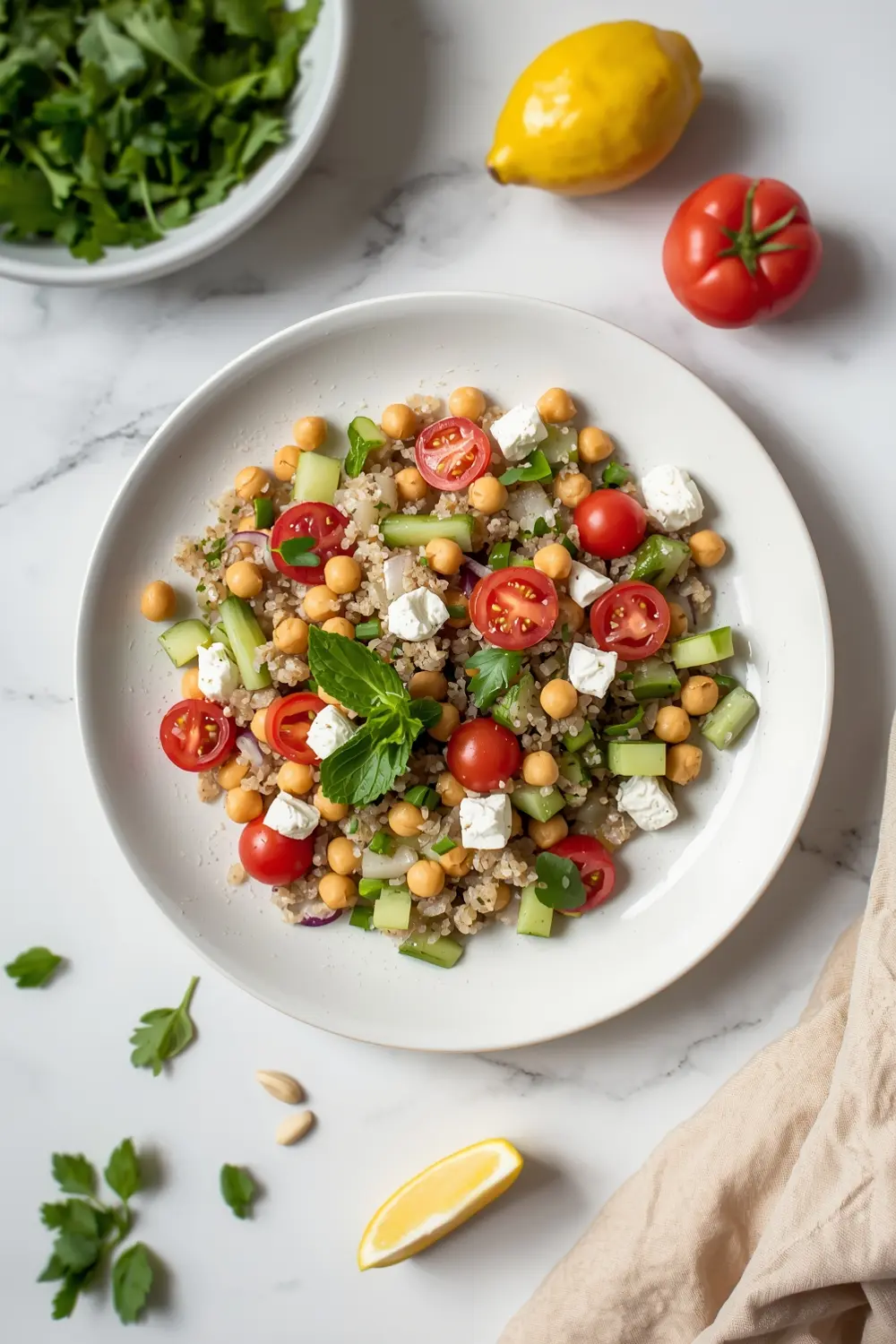 cozy summer quinoa salad