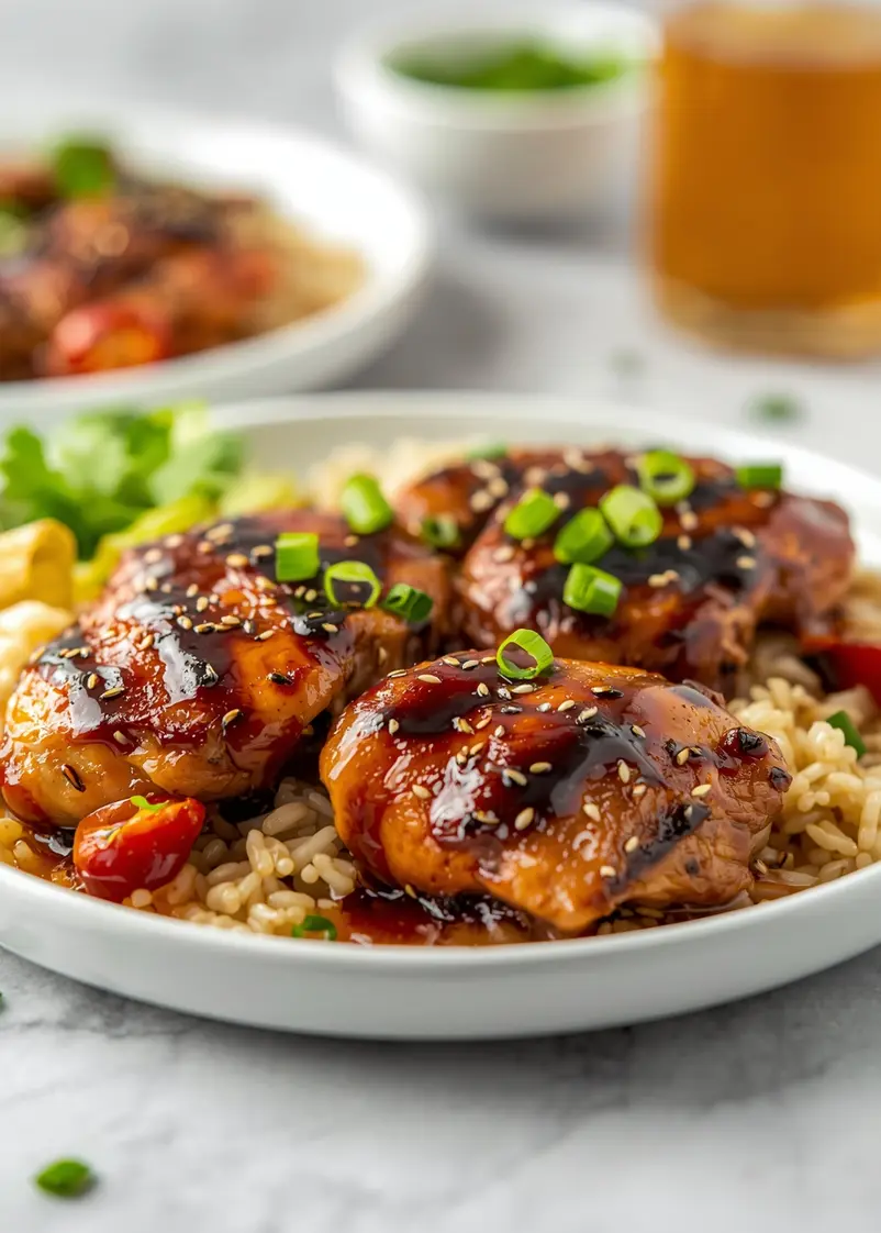 cozy teriyaki grilled chicken summer recipe ready to serve