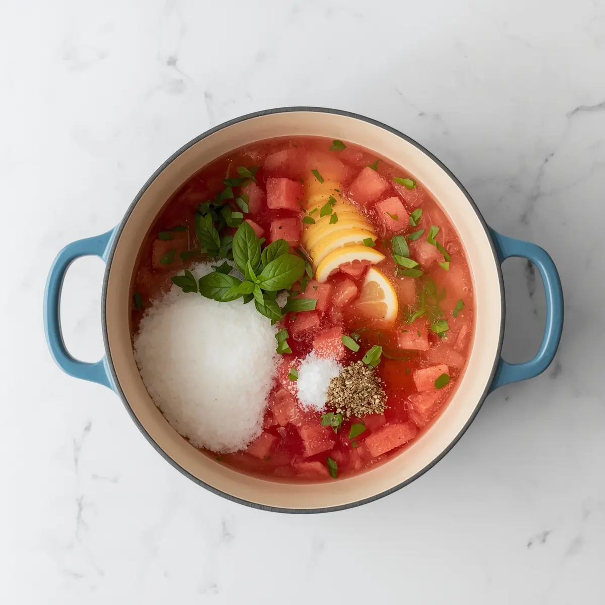 Cooking instructions for cozy watermelon sorbet homemade