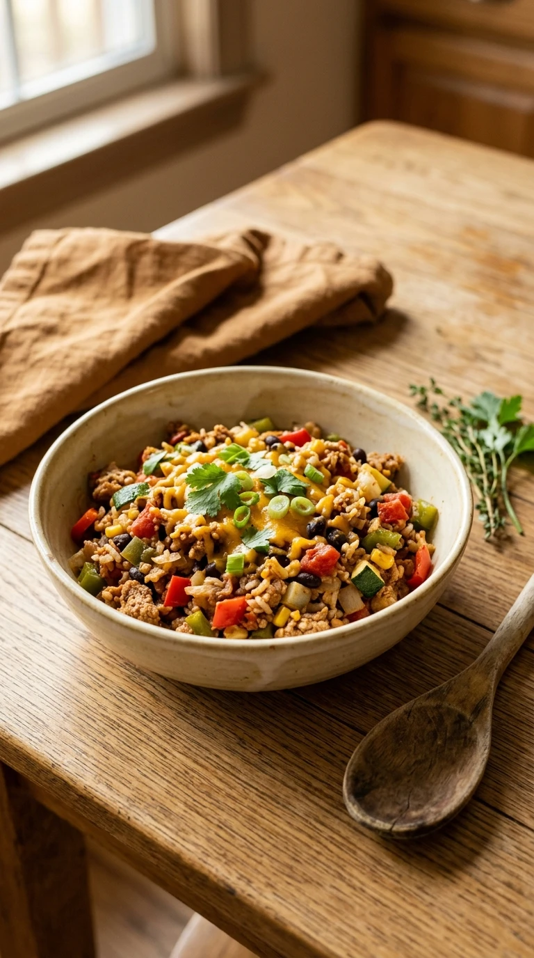 Cozy 30 Minute Turkey Skillet - A Heartwarming Fast Summer Weeknight Dinner