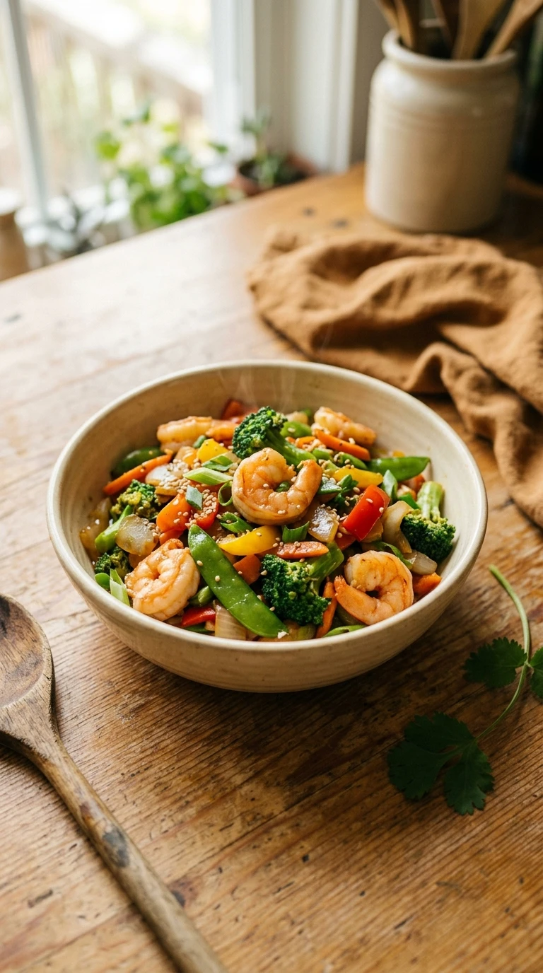 Cozy 30 Minute Shrimp Stir Fry - A Heartwarming Fast Summer Weeknight Dinner