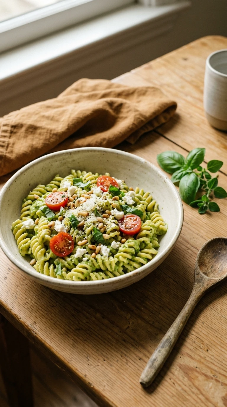 Cozy Creamy Avocado Pasta - A Heartwarming Fresh Summer Pasta Dinner