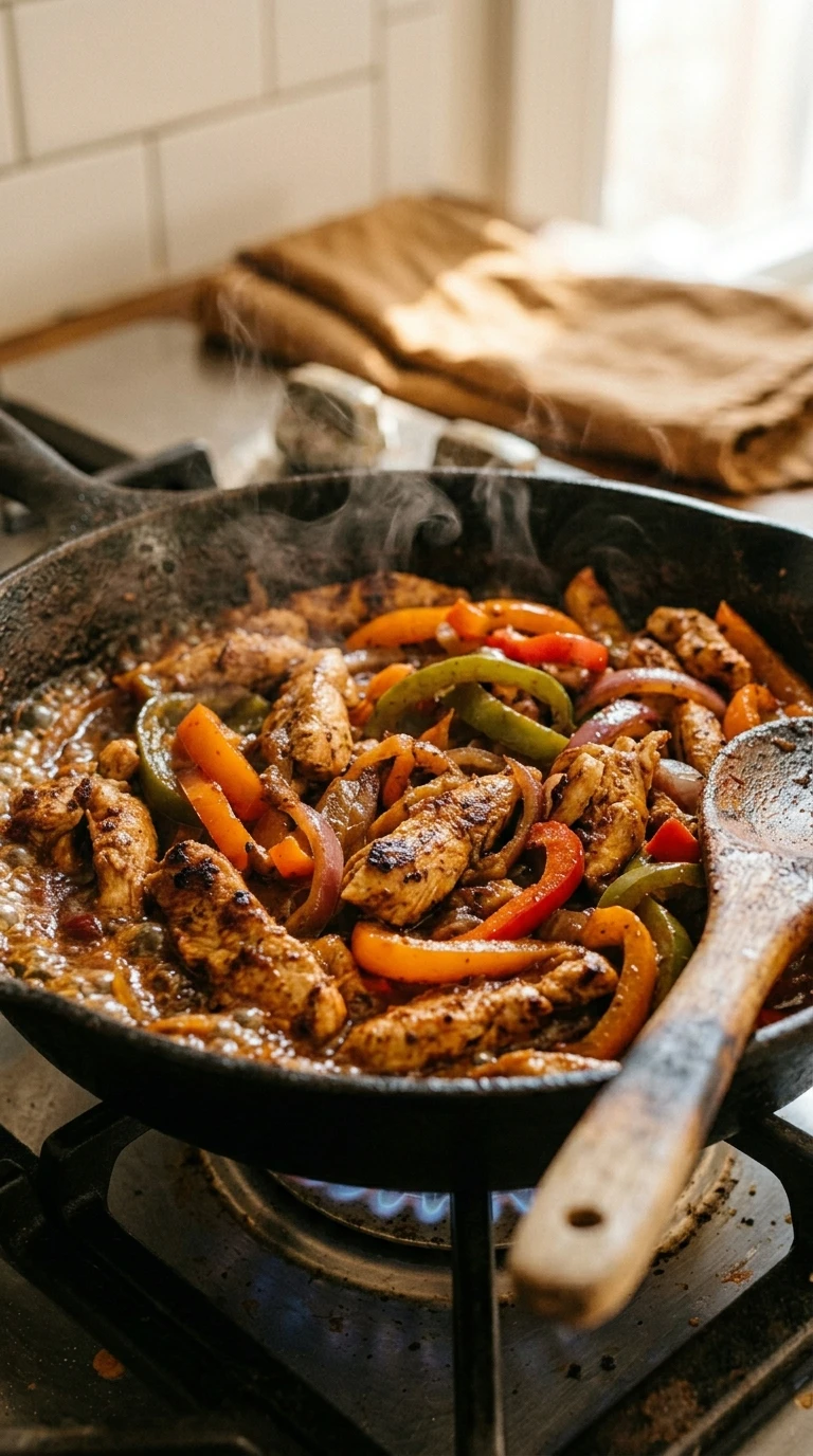 Cooking instructions for cozy sheet pan fajitas summer