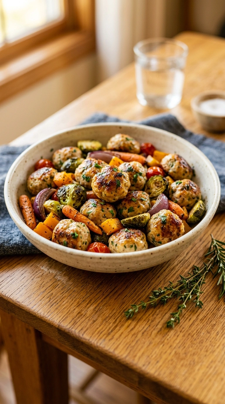 Cozy Sheet Pan Turkey Meatballs - A Heartwarming Easy Summer Dinner