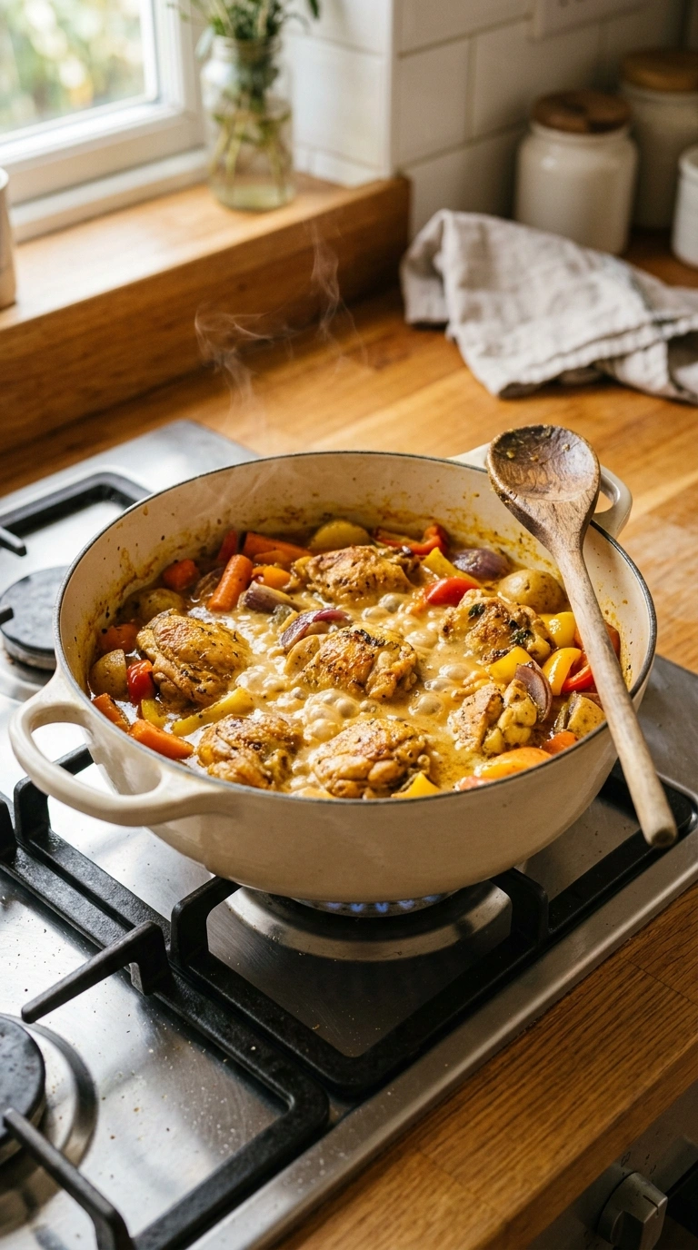 Cooking instructions for cozy sheet pan harissa chicken summer