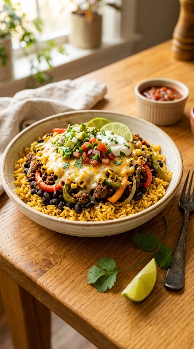 Cozy Summer Burrito Bowl - A Heartwarming Easy Summer Weeknight Dinner