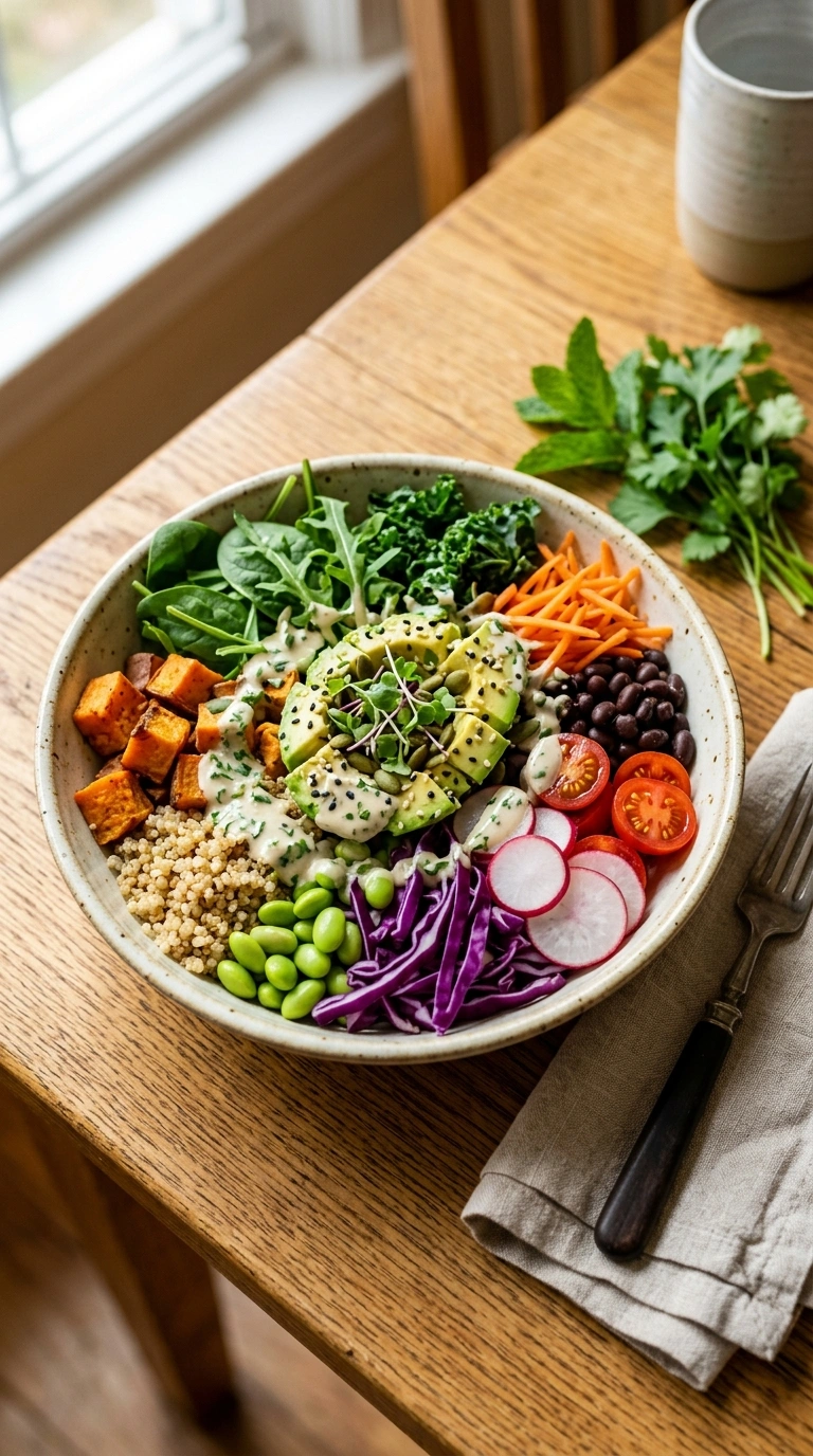 Cozy Summer Buddha Bowl - A Heartwarming Nourishing Summer Weeknight Dinner