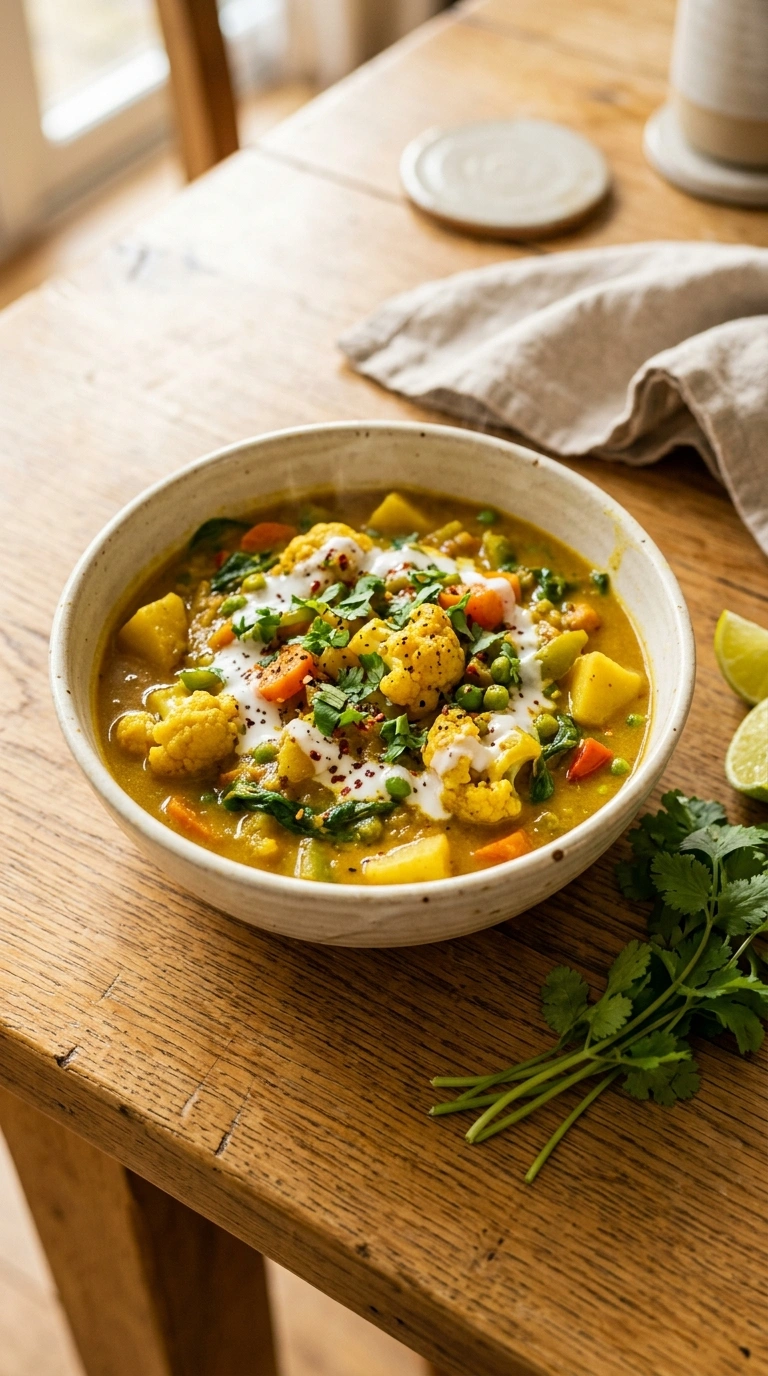 Cozy Summer Veggie Curry - A Heartwarming Meatless Summer Dinner