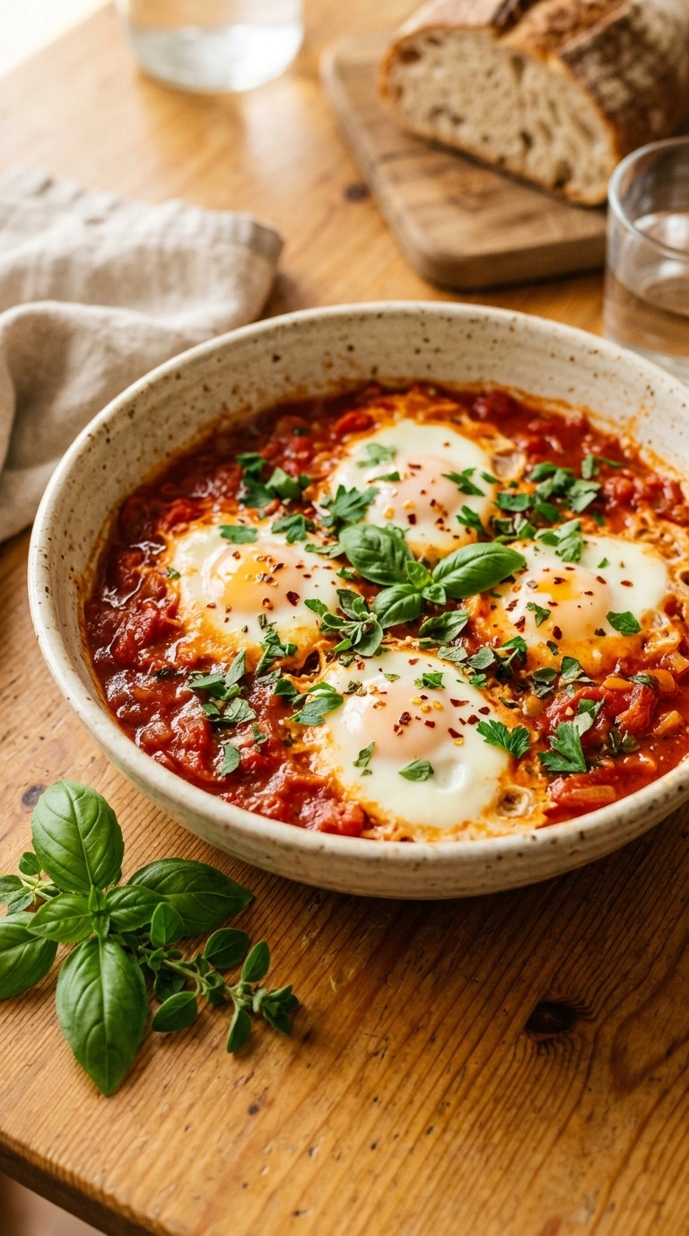 Cozy Summer Shakshuka - A Heartwarming Spiced Meatless Summer Dinner