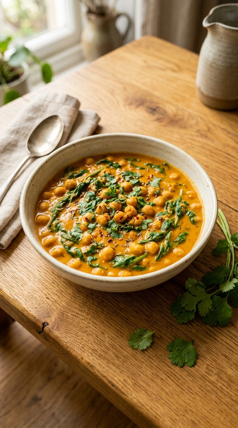 Cozy Summer Chickpea Tikka Masala - A Heartwarming Meatless Indian-Inspired Dinner