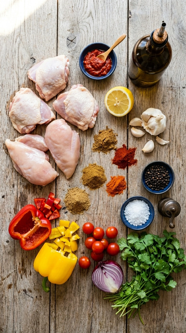 Ingredients for cozy summer smoothie bowl breakfast