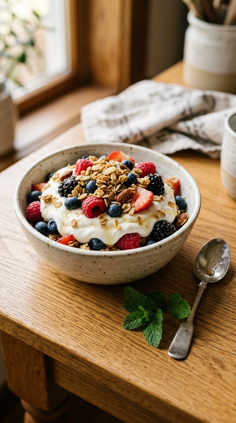 Cozy Summer Yogurt Parfait - A Heartwarming Easy Summer Breakfast