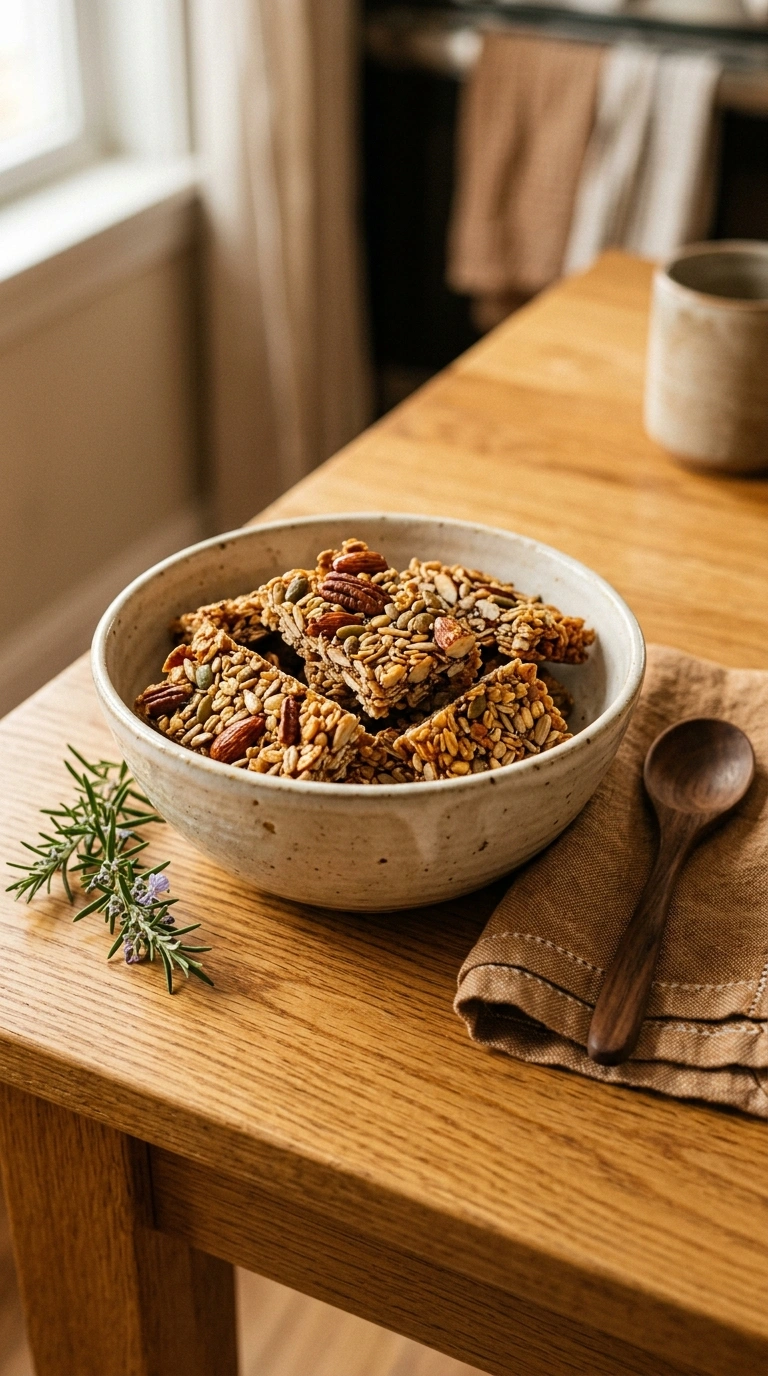 cozy summer granola bars breakfast ready to serve