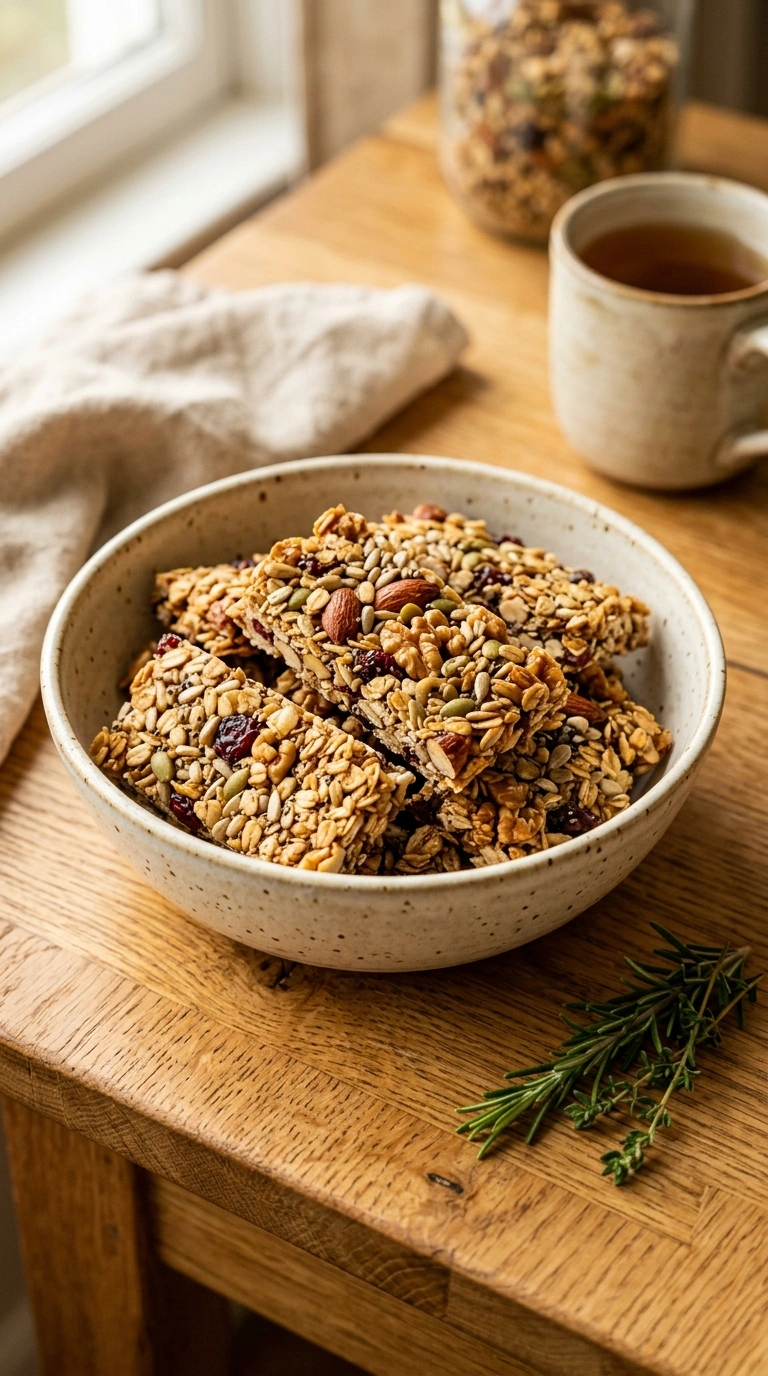 Cozy Summer Granola Bars - A Heartwarming Easy Make-Ahead Summer Breakfast