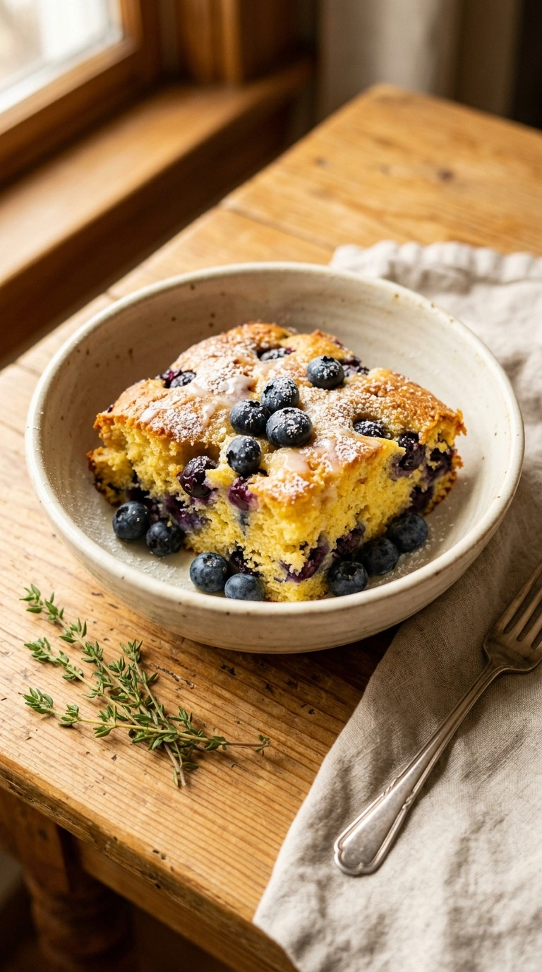 Cozy Summer Lemon Blueberry Cake - A Heartwarming Bright Summer Baking Treat
