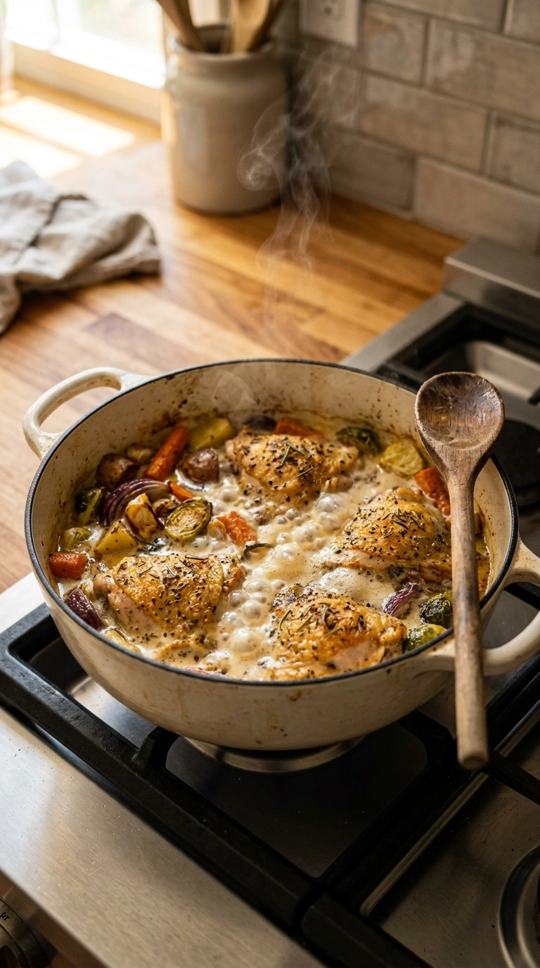 Cooking instructions for cozy herb baked chicken