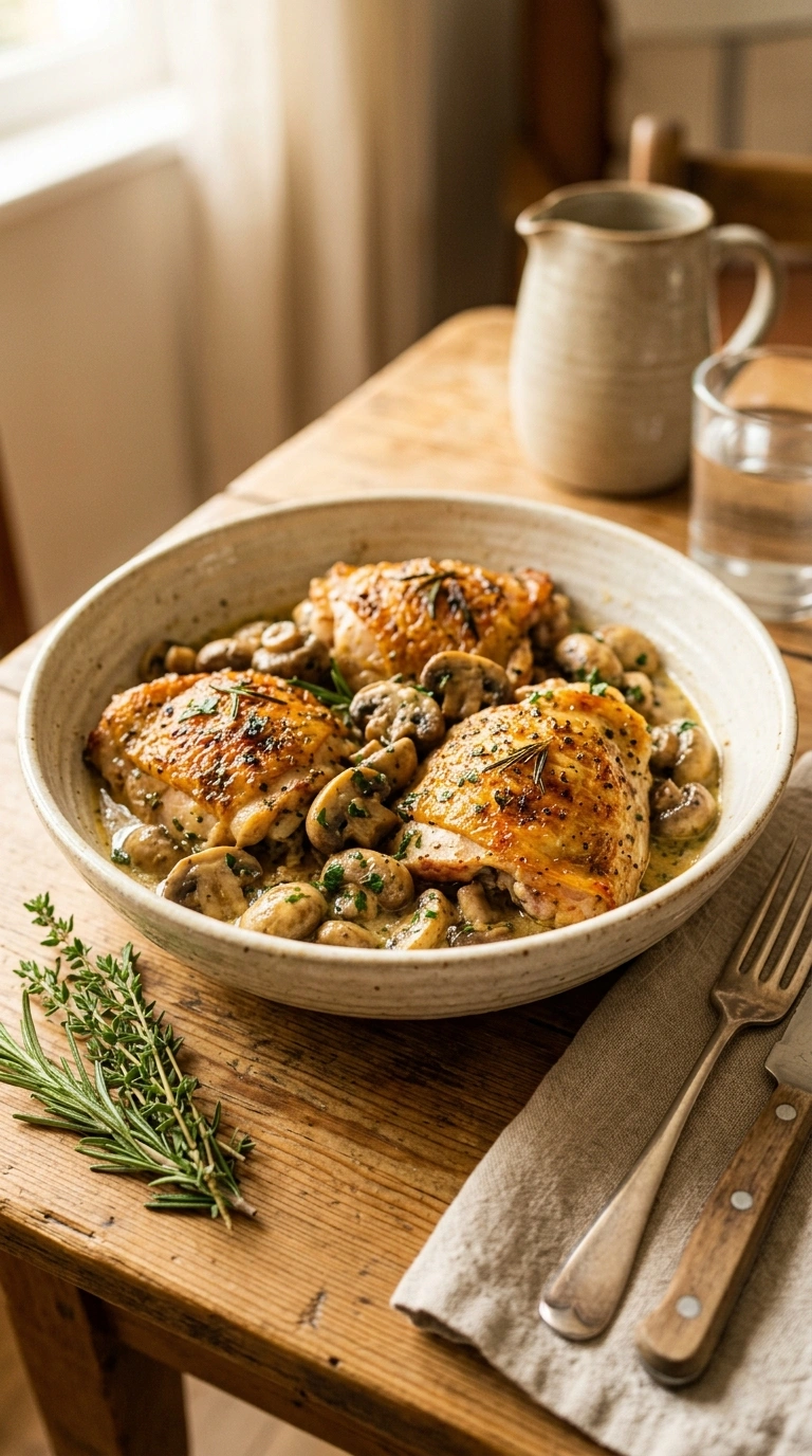 Warm Garlic Baked Chicken for a Comforting Evening at Home