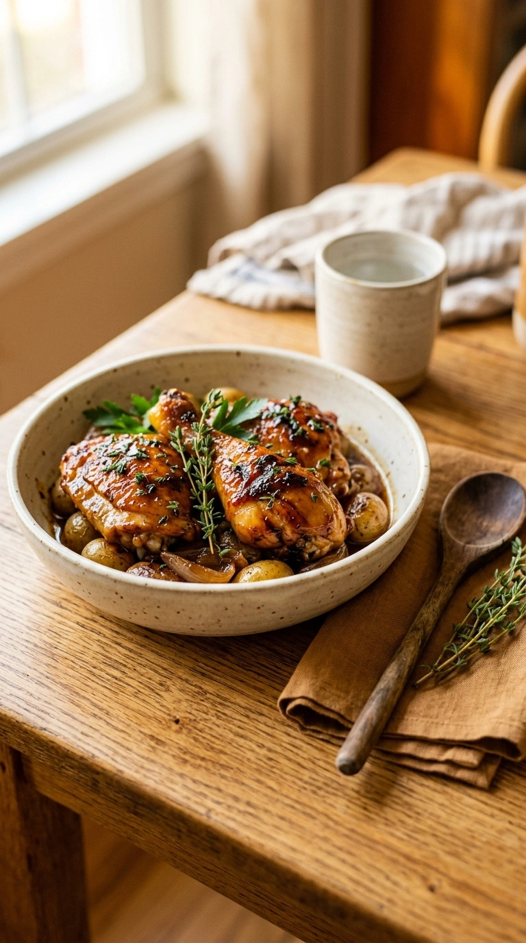 cozy honey baked chicken ready to serve