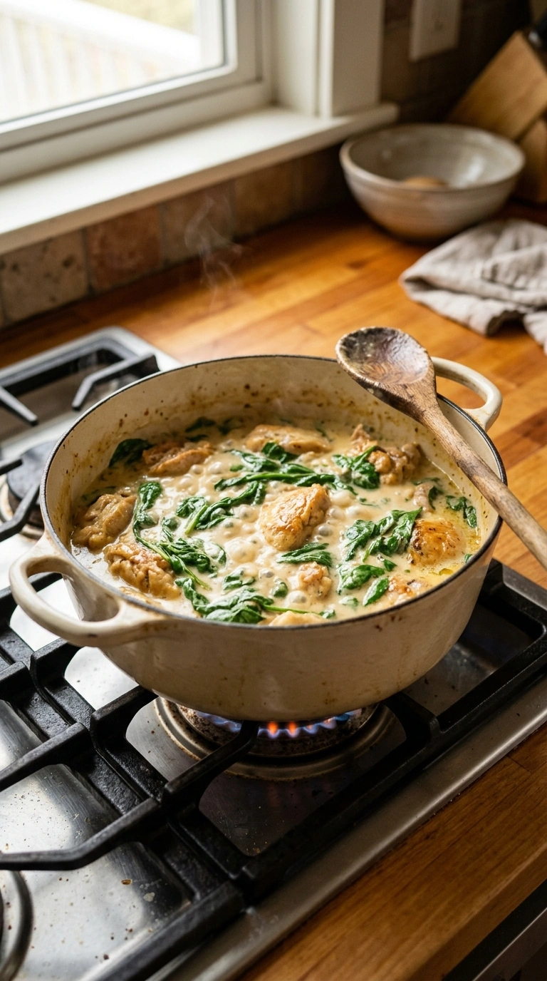 Cooking instructions for cozy creamy tuscan chicken