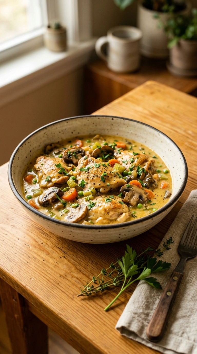 Heartwarming Chicken and Mushroom Skillet for a Slow Family Dinner