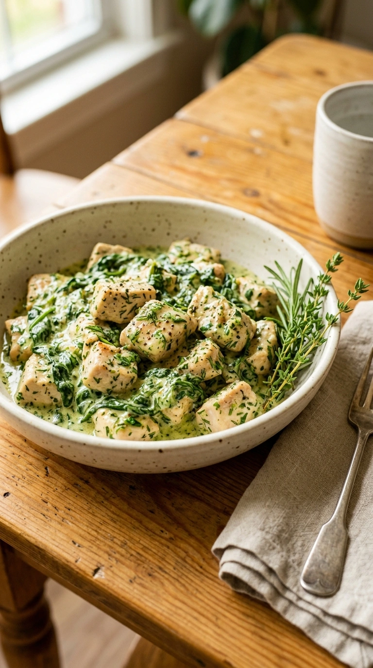 Warm Chicken and Spinach Skillet for a Comforting Evening
