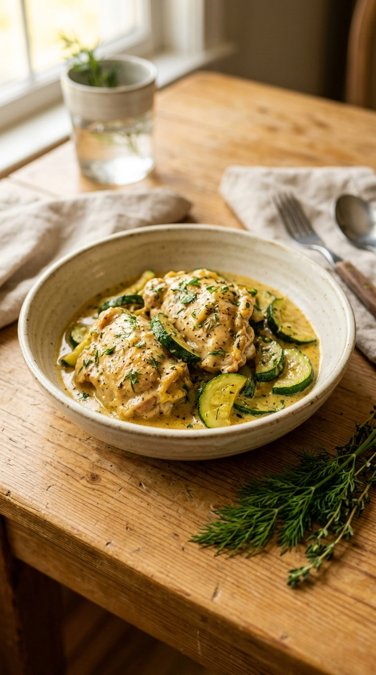 Heartwarming Chicken and Zucchini Skillet for a Quiet Dinner