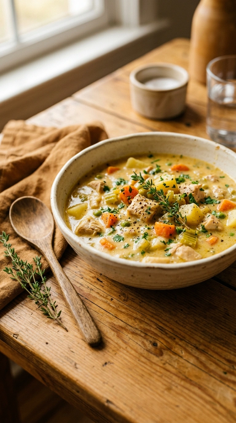 cozy one pot chicken dinner ready to serve