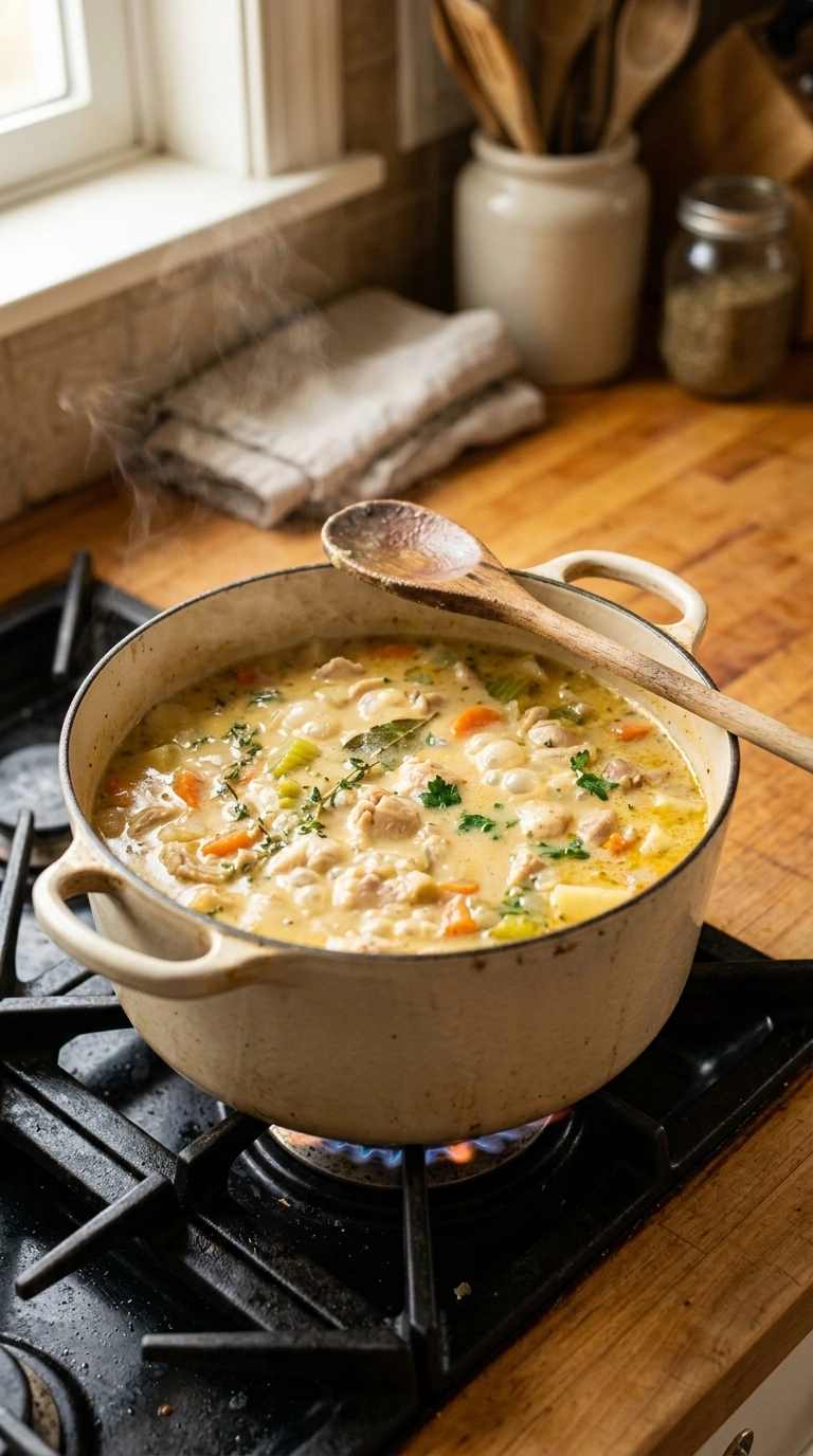 Cooking instructions for cozy one pot chicken dinner