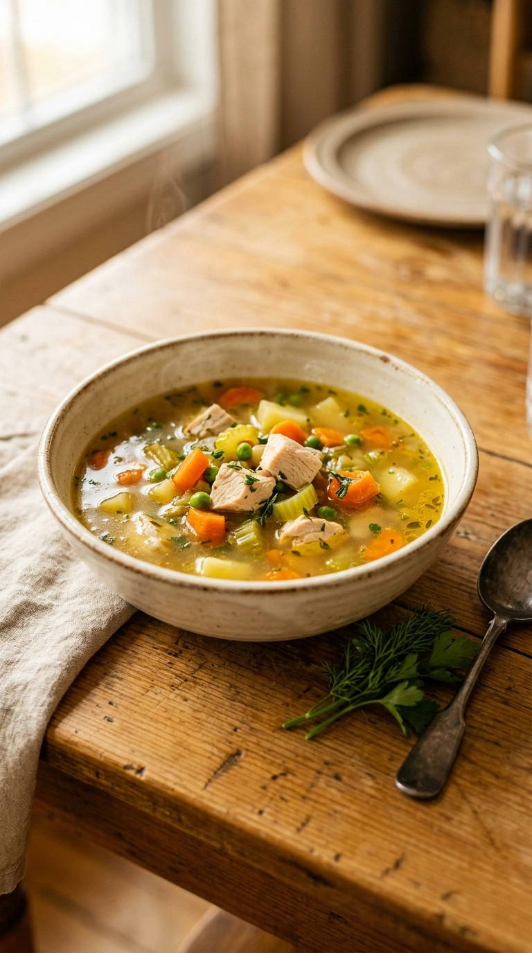 Heartwarming One-Pot Chicken Soup for the First Cool Night
