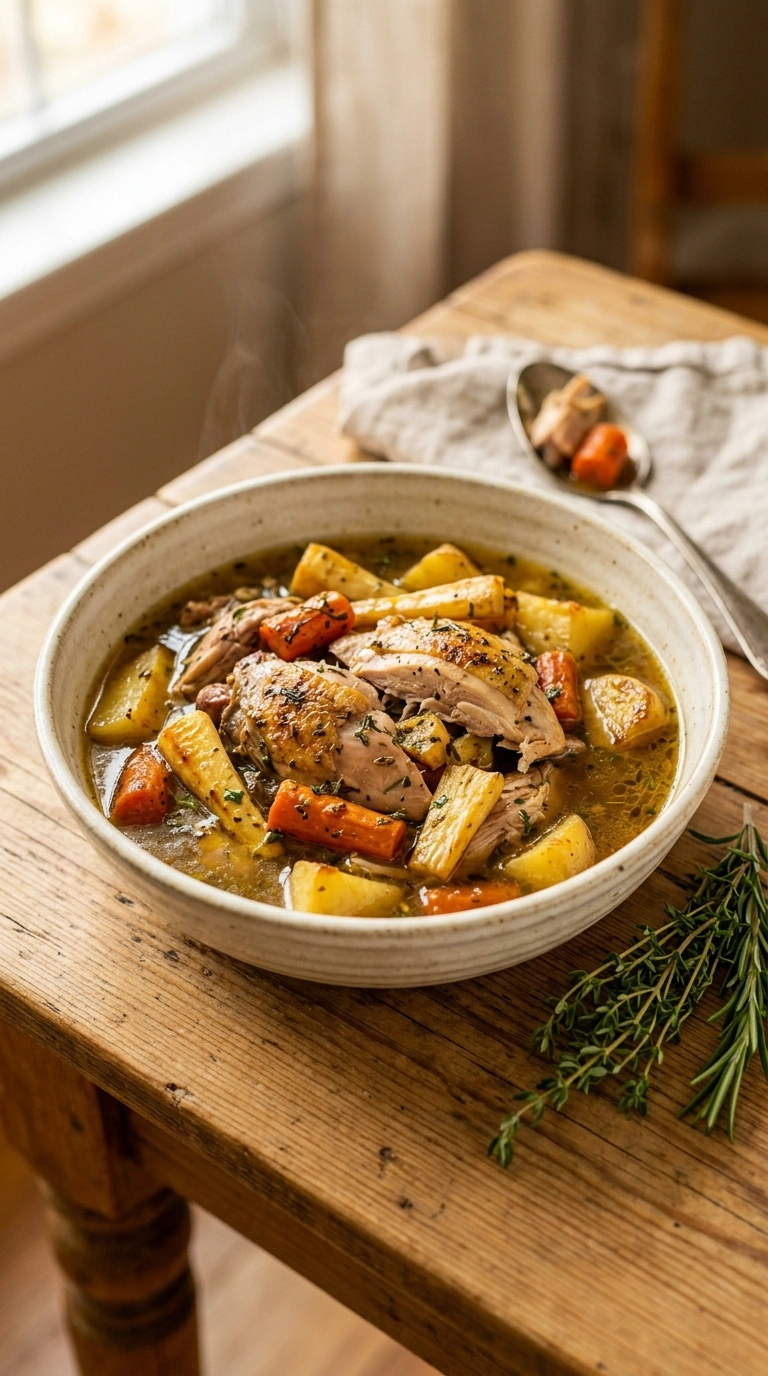 Cozy Slow Cooker Chicken Dinner for a Hands-Off Heartwarming Night