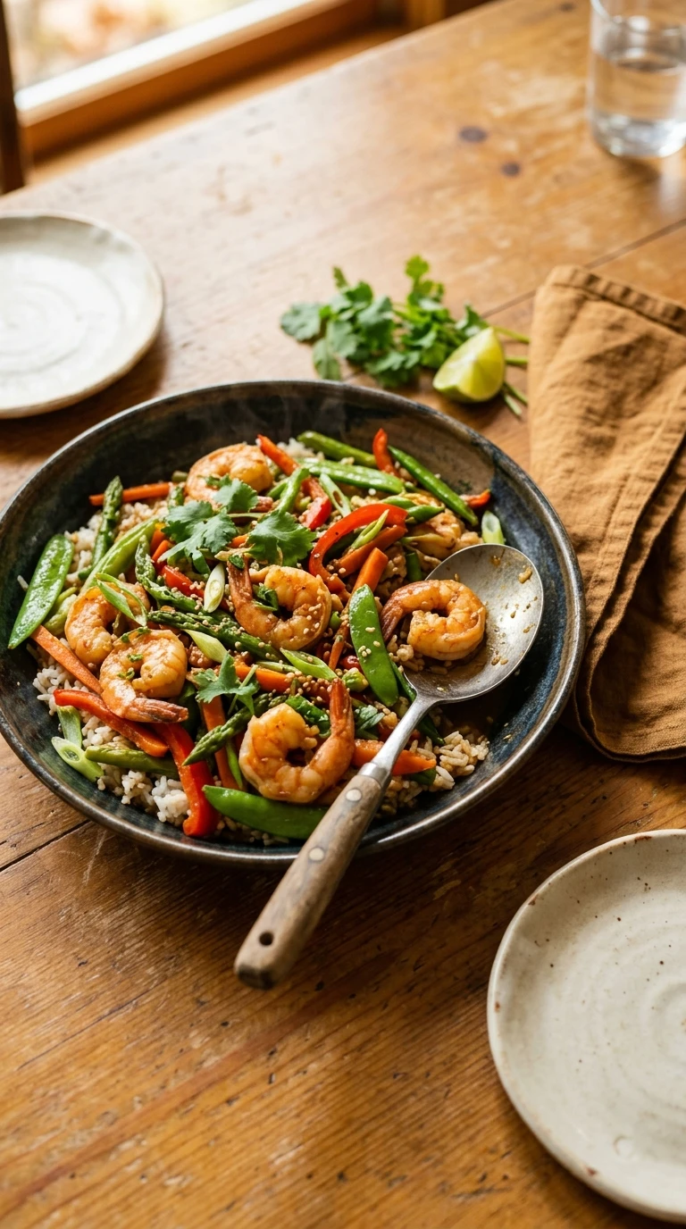 cozy 30 minute shrimp stir fry summer ready to serve