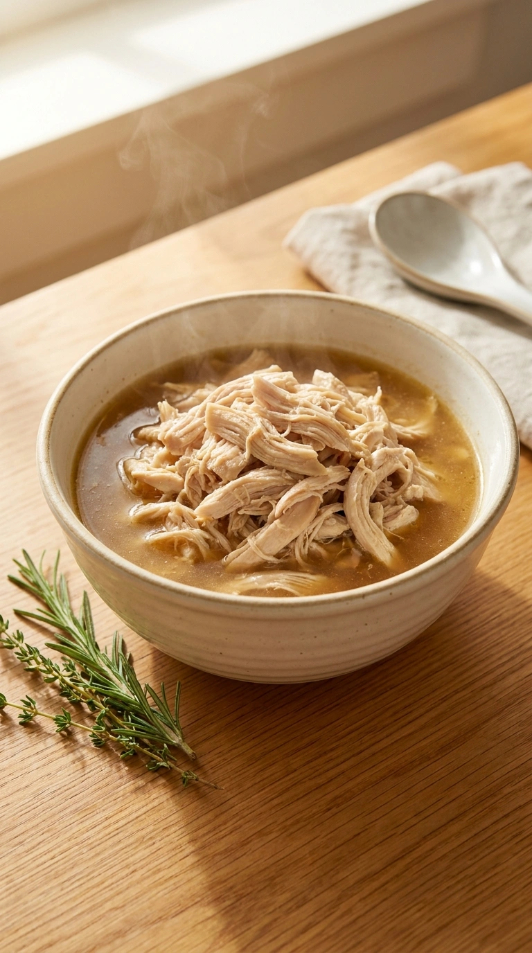 Heartwarming Slow Cooker Shredded Chicken for Easy Family Dinners