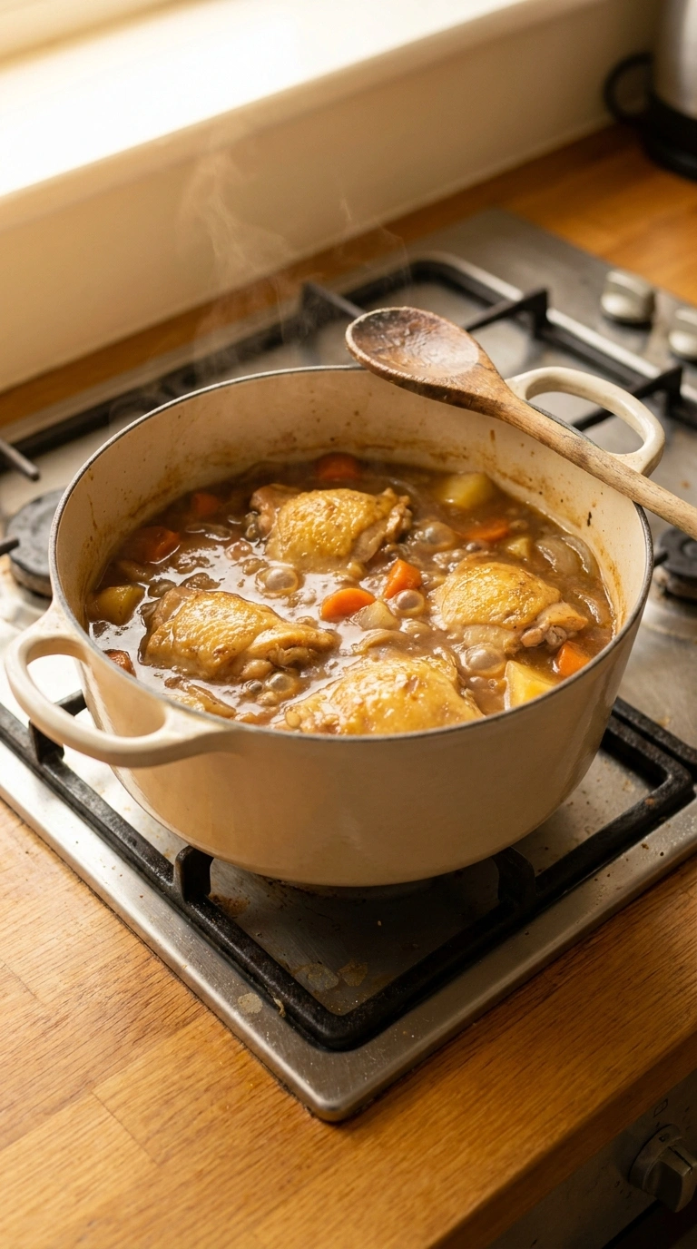 Cooking instructions for cozy slow cooker chicken thighs
