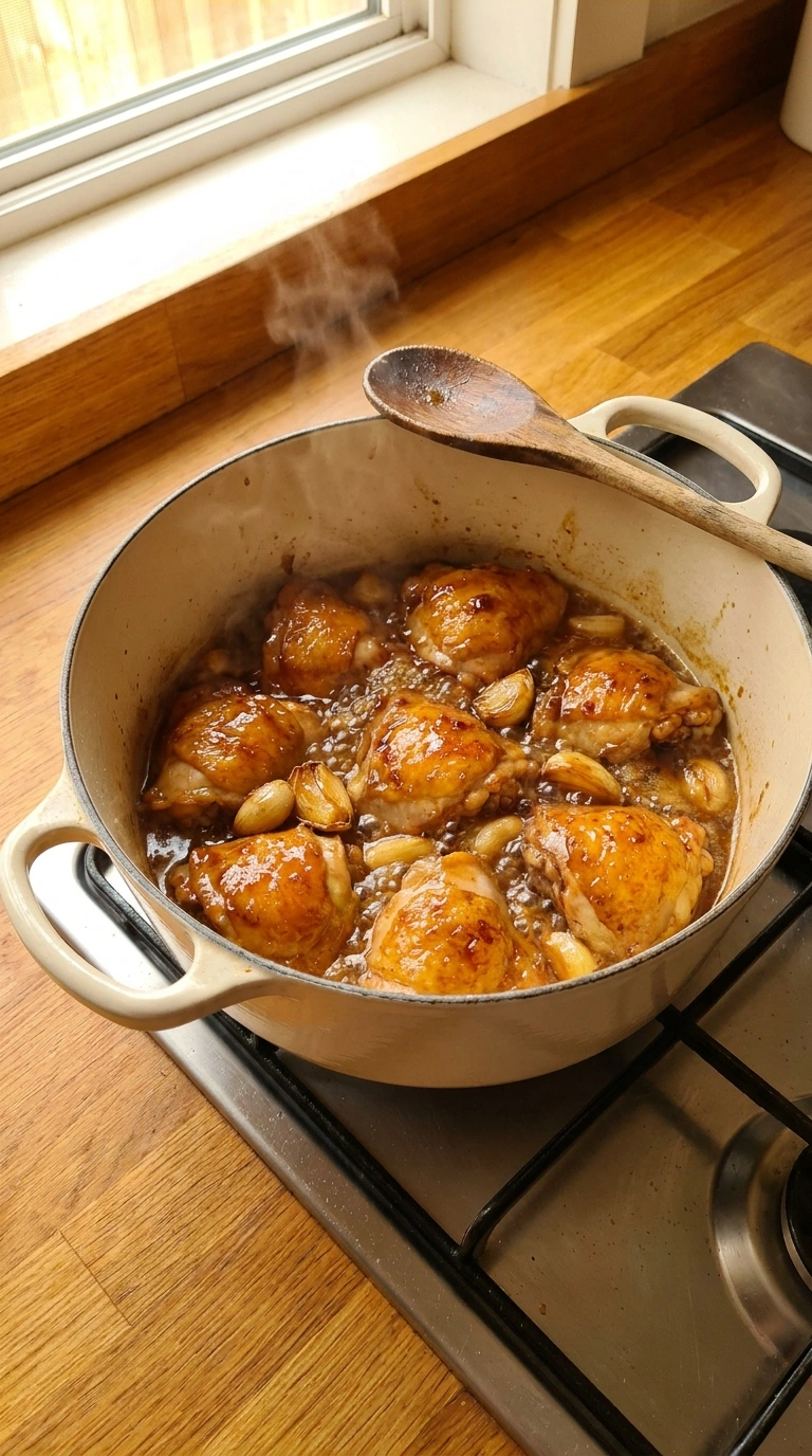 Cooking instructions for cozy slow cooker honey garlic chicken