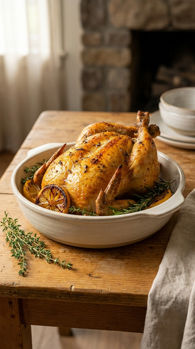 Cozy Lemon Roast Chicken for a Quiet Weekend Dinner