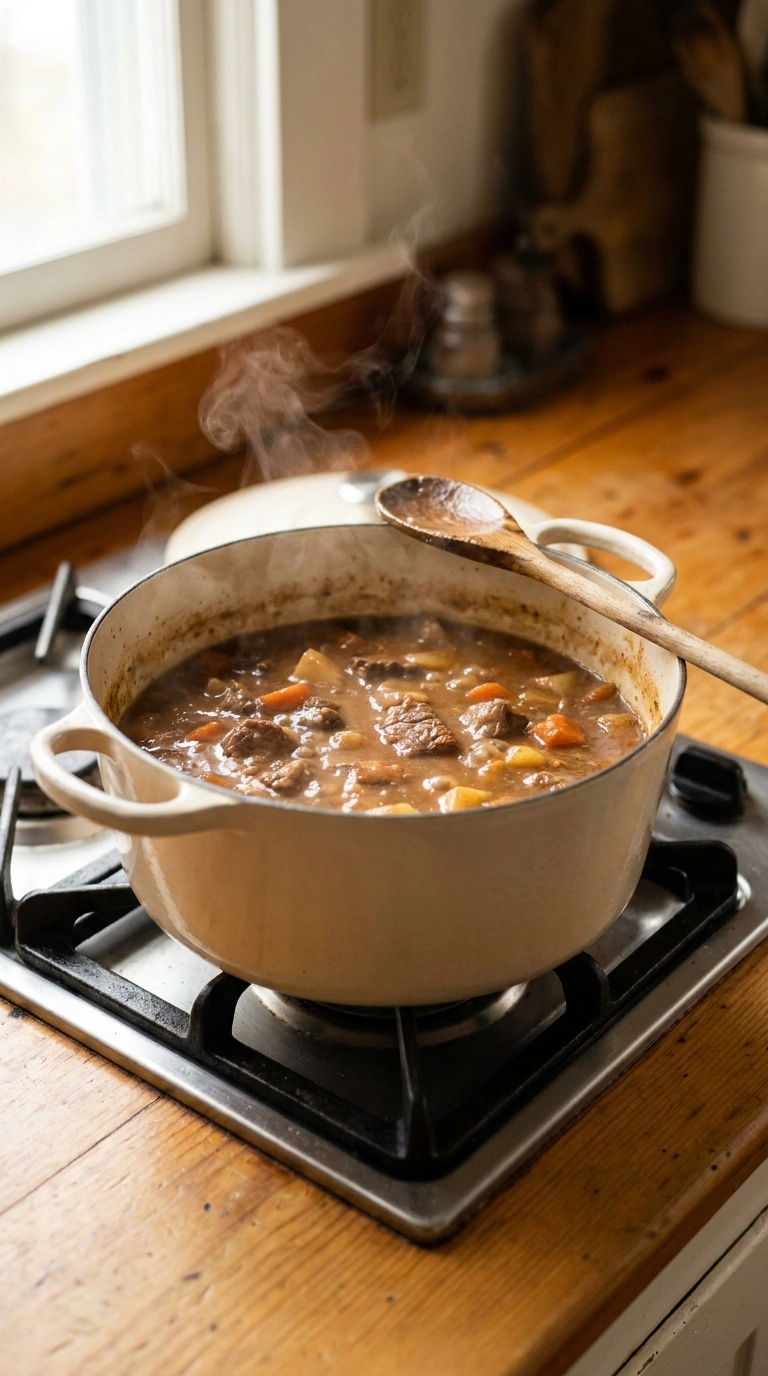 Cooking instructions for cozy weeknight beef dinner