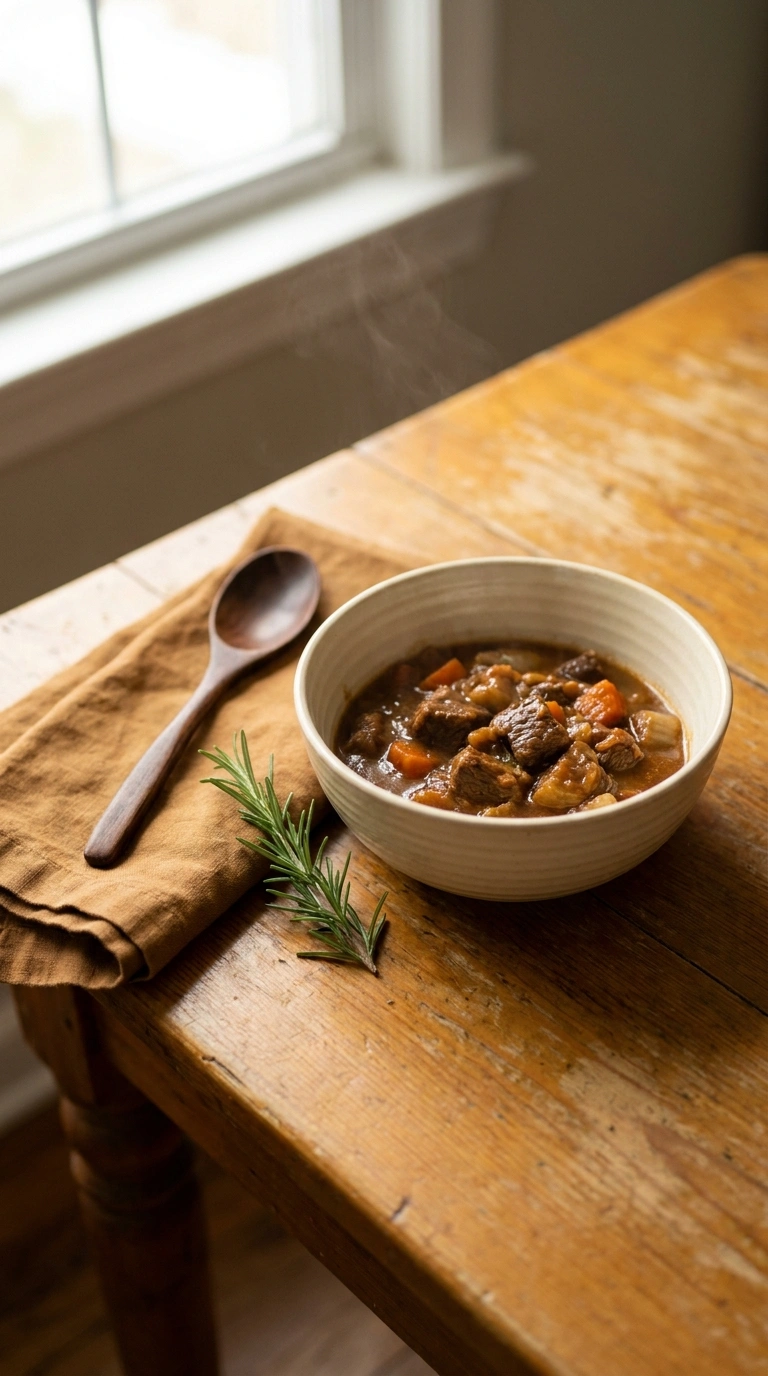 cozy ground beef skillet ready to serve