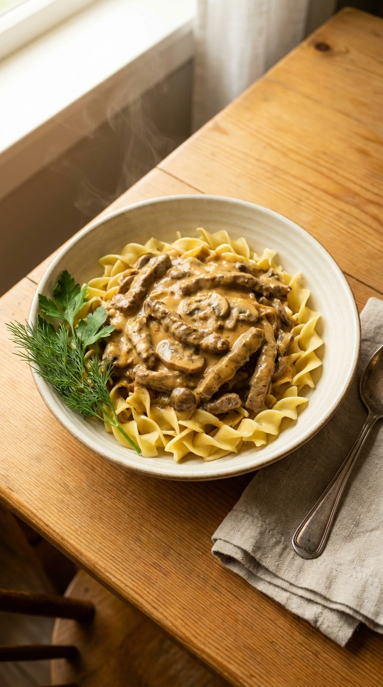 Warm Beef Stroganoff for a Comforting Weeknight at Home