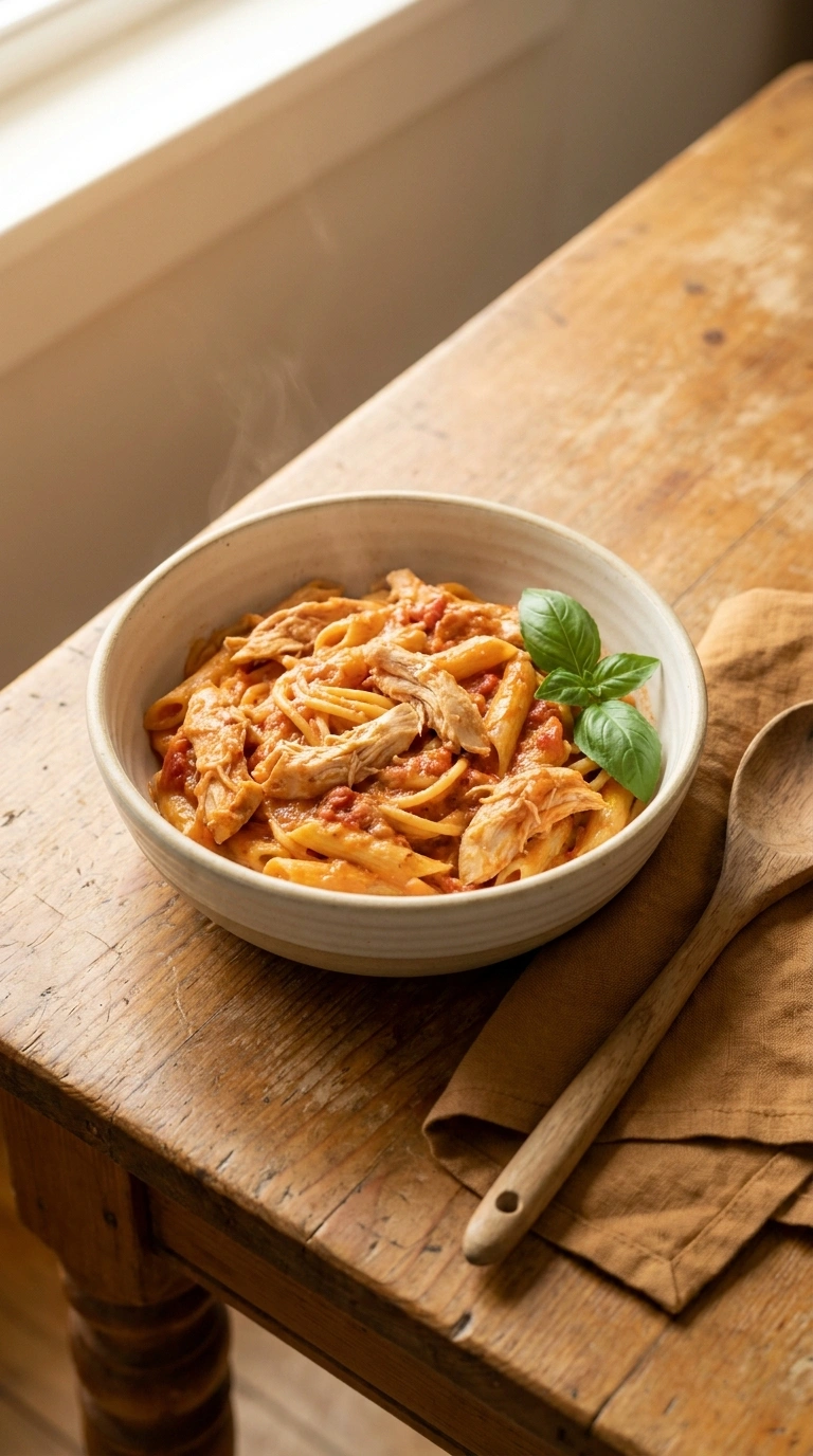cozy weeknight pasta dinner ready to serve