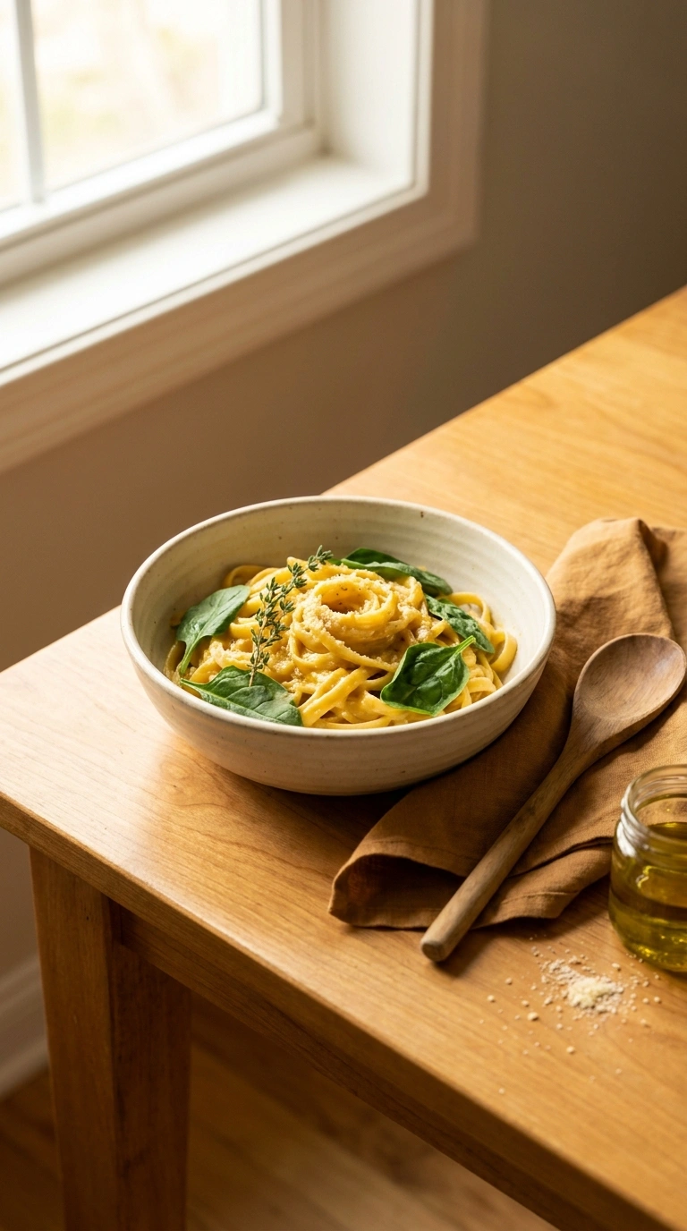 cozy parmesan pasta weeknight ready to serve