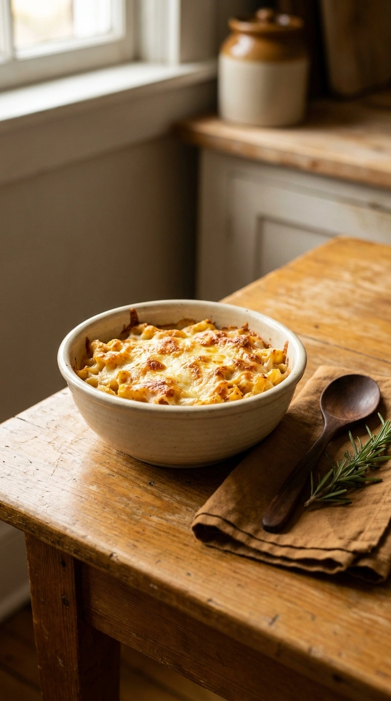 cozy weeknight pasta bake ready to serve